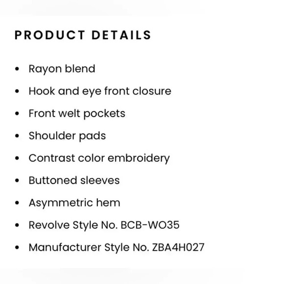 New REVOLVE BCBG MaxAzria Bolero Blazer Embroidered Crop 90s Y2K Tailored Boho - Picture 17 of 17